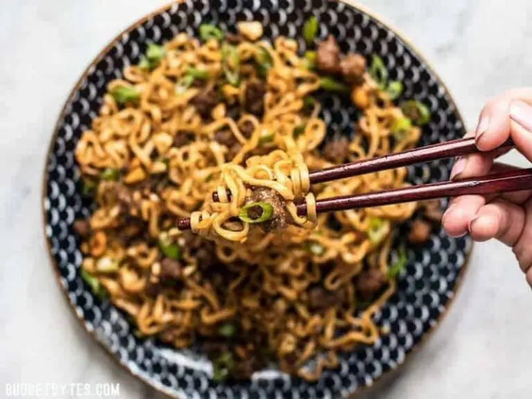 pork and peanut dragon noodles